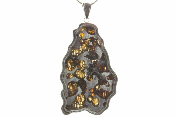 Sericho Pallasite Meteorite Pendant - Kenya #373107